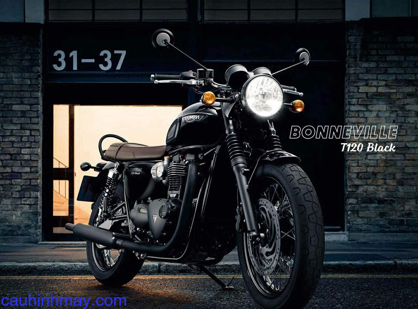 Thông số TRIUMPH BONNEVILLE T120 BLACK Cấu hình Xe Môtô Thông số