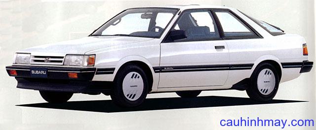 SUBARU 1.8 GL 4WD COUPE 1986 - cauhinhmay.com