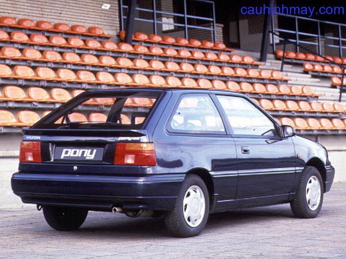 HYUNDAI PONY 1.5I GT 1989 - cauhinhmay.com