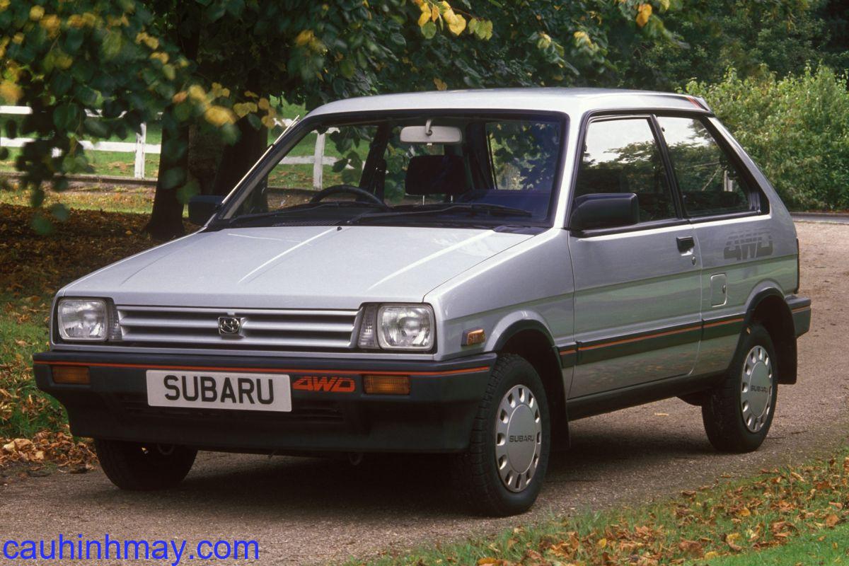 SUBARU JUSTY 1.0 SL 4WD 1984 - cauhinhmay.com