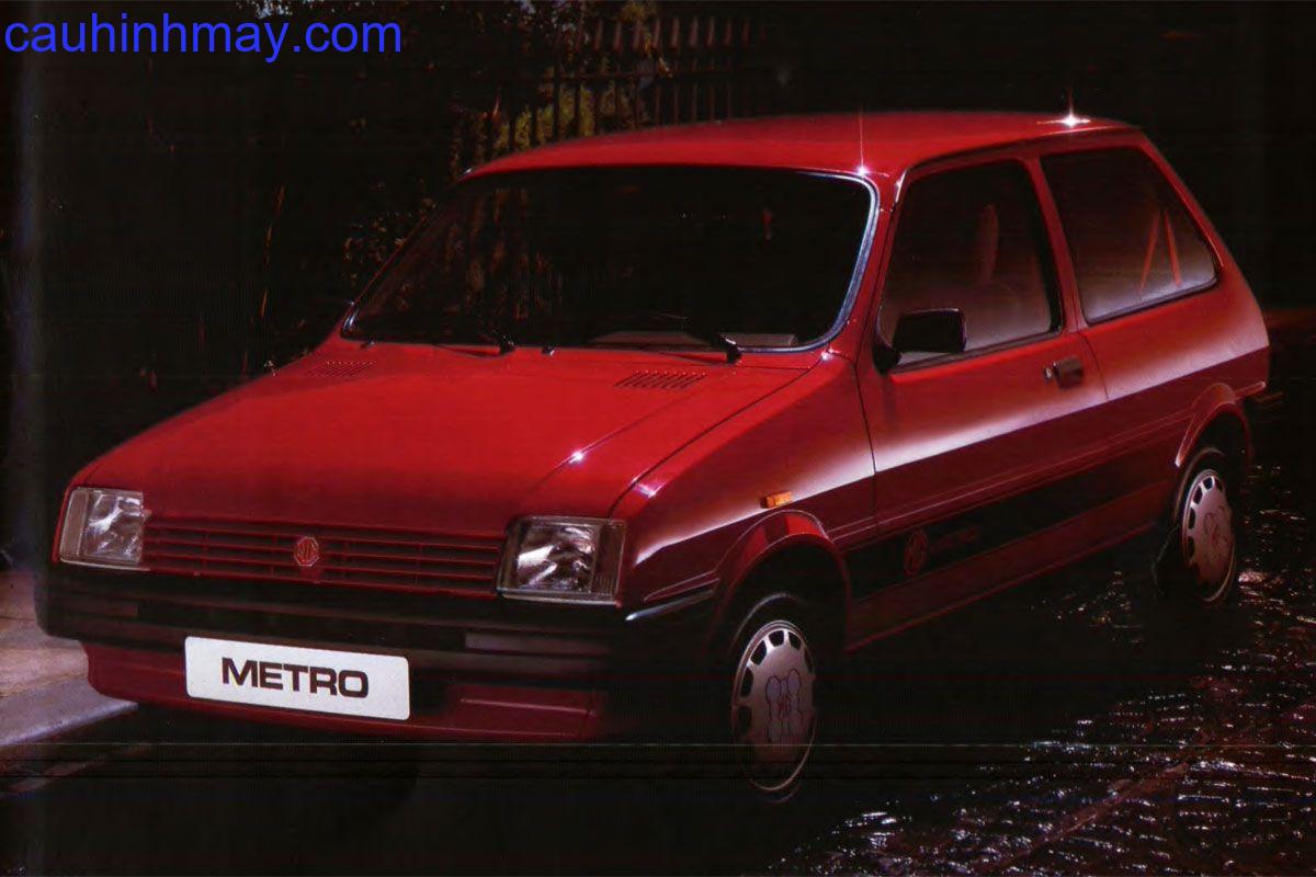 AUSTIN METRO 1.3 GT 1985 - cauhinhmay.com