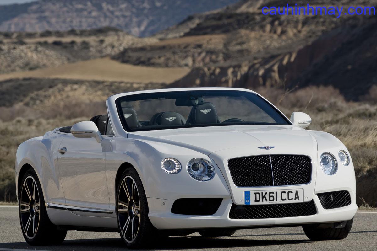 BENTLEY CONTINENTAL GT CONVERTIBLE W12 2012 - cauhinhmay.com