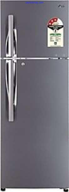 LG 335 L 3 STAR FROST-FREE DOUBLE-DOOR REFRIGERATOR (GL-T372JPZU, SHINY STEEL,INVERTER COMPRESSOR)