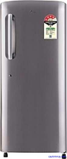 LG 235 L 4 STAR DIRECT-COOL SINGLE DOOR REFRIGERATOR (GL-B241APZX.DPZZEBN, SHINY STEEL, INVERTER COMPRESSOR)