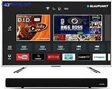BLAUPUNKT 109CM 43-INCH FULL HD LED SMART TV WITH EXTERNAL SOUNDBAR BLA43AS570