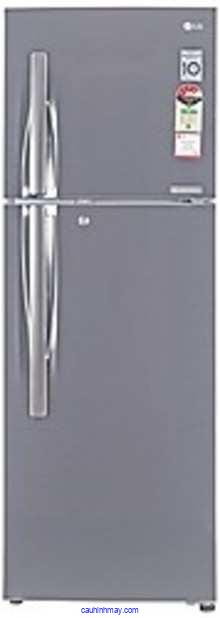 LG 255 L 4 STAR FROST-FREE DOUBLE DOOR REFRIGERATOR (GL-F282RPZX, SHINY STEEL, INVERTER COMPRESSOR)