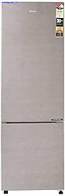 HAIER 276 L 3 STAR FROST-FREE DOUBLE-DOOR REFRIGERATOR (HEB-27TDS, DAZZLE STEEL/BRUSHLINE SILVER,8 IN 1 CONVERTIBLE)