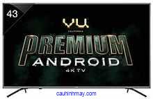 VU PREMIUM ANDROID 108CM (43 INCH) ULTRA HD (4K) LED SMART TV  (43-OA)