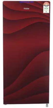 HAIER HRD-1955PWG 195 LTR DIRECT COOL-SINGLE DOOR 5 STAR REFRIGERATOR WAVE GLASS RED
