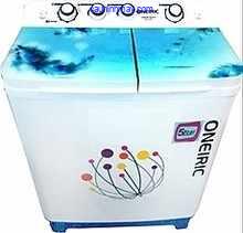 ONEIRIC 8 KG SEMI-AUTOMATIC TOP LOADING WASHING MACHINE WITH 2+5 YEAR WARRANTY (BLUE-WHITE)