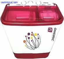 ONEIRIC 6.5 KG SEMI-AUTOMATIC TOP LOADING WASHING MACHINE WITH 2+5 YEAR WARRANTY (RED-WHITE)