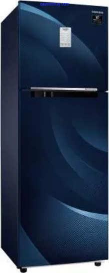 SAMSUNG DOUBLE DOOR 265 LITRES 3 STAR REFRIGERATOR RYTHMIC TWIRL BLUE RT30A3A234U