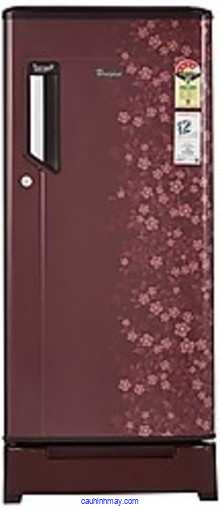 WHIRLPOOL 185 L 4 STAR DIRECT-COOL SINGLE-DOOR REFRIGERATOR (200 IMPWCOL ROY 4S (WINE EXOTICA), BASE STAND WITH DRAWER)