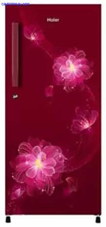 HAIER HRD1955PRBE 195LTR DIRECT COOL REFRIGERATOR (RED BLOSSOM)