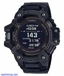 CASIO G-SHOCK BLACK SMARTWATCH G-SQUAD SERIES FOR MEN WITH HEART RATE MONITOR + GPS FUNCTION + SOLAR POWERED - GBD-H1000