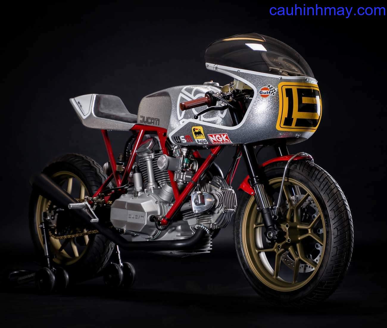 DUCATI SQUARE-CASE BEVEL RACER BEDEVELED BY WALT SIEGL - cauhinhmay.com