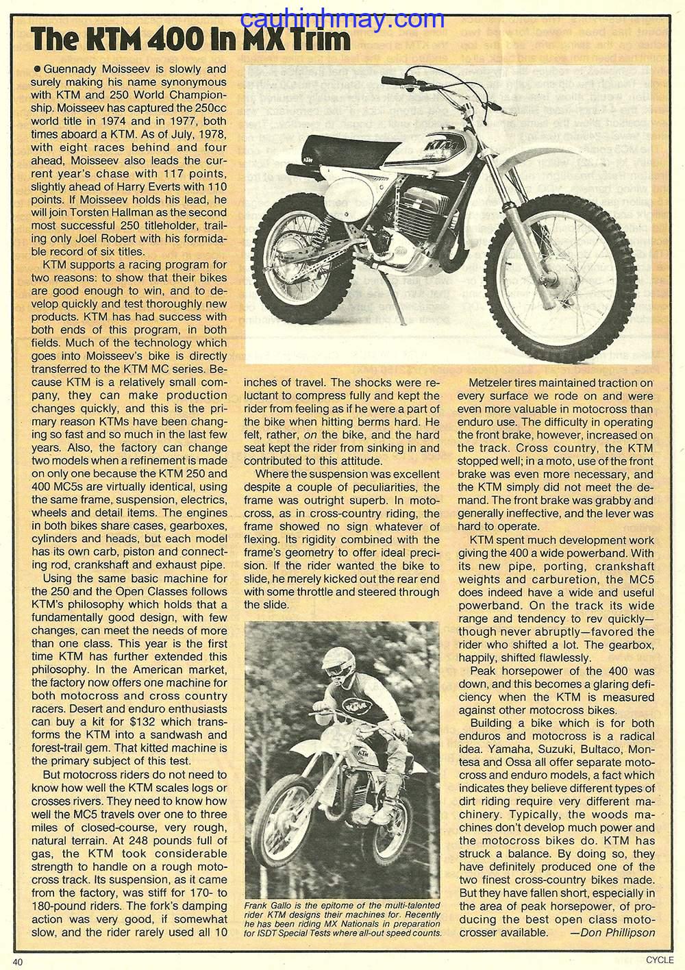 1980 KTM 350 ENDURO - cauhinhmay.com