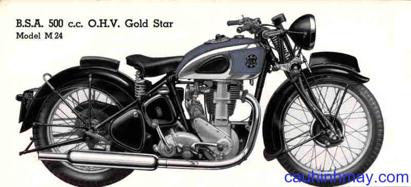 BSA M24 (1938 SPECIFICATIONS)