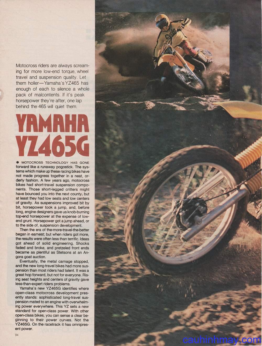 1980 YAMAHA YZ 465 - cauhinhmay.com