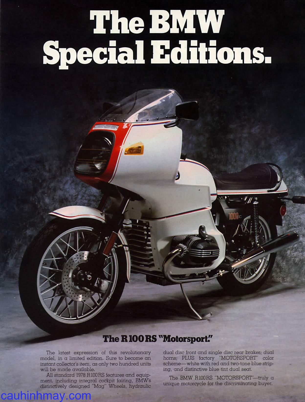BMW R 100RS MOTORSPORT SPECIAL EDITION