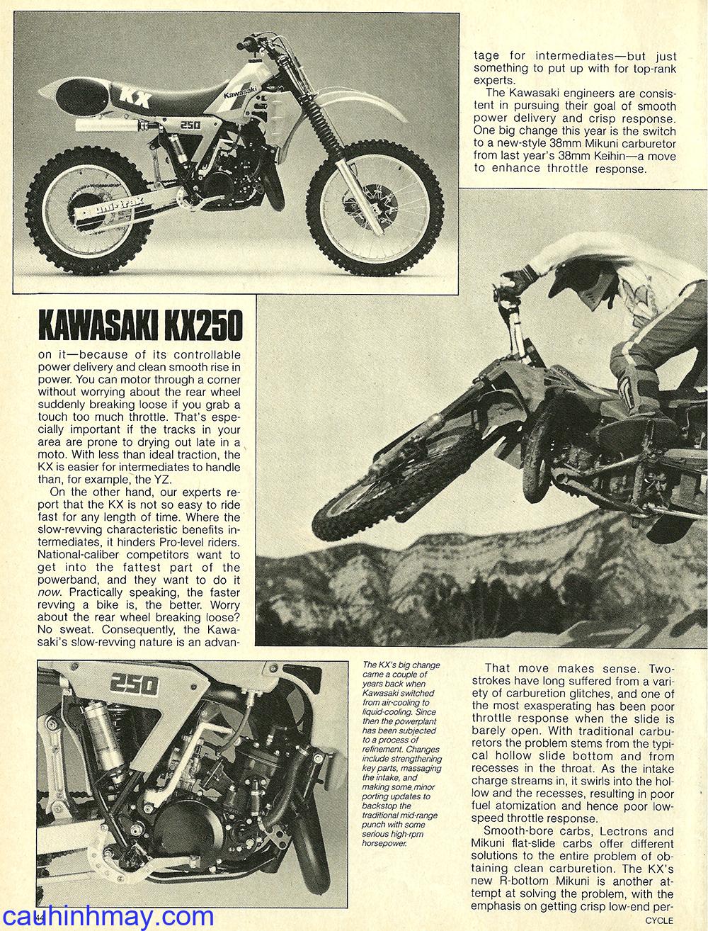 1984 KAWASAKI KX 250 - cauhinhmay.com