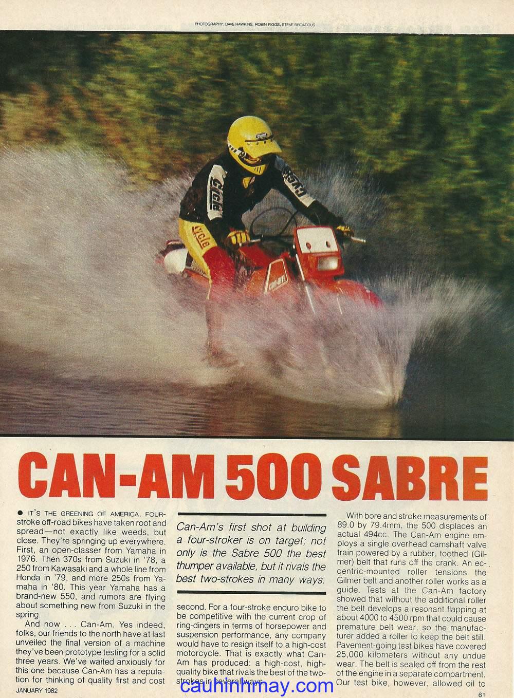 1982 CAN AM 500 SABRE - cauhinhmay.com