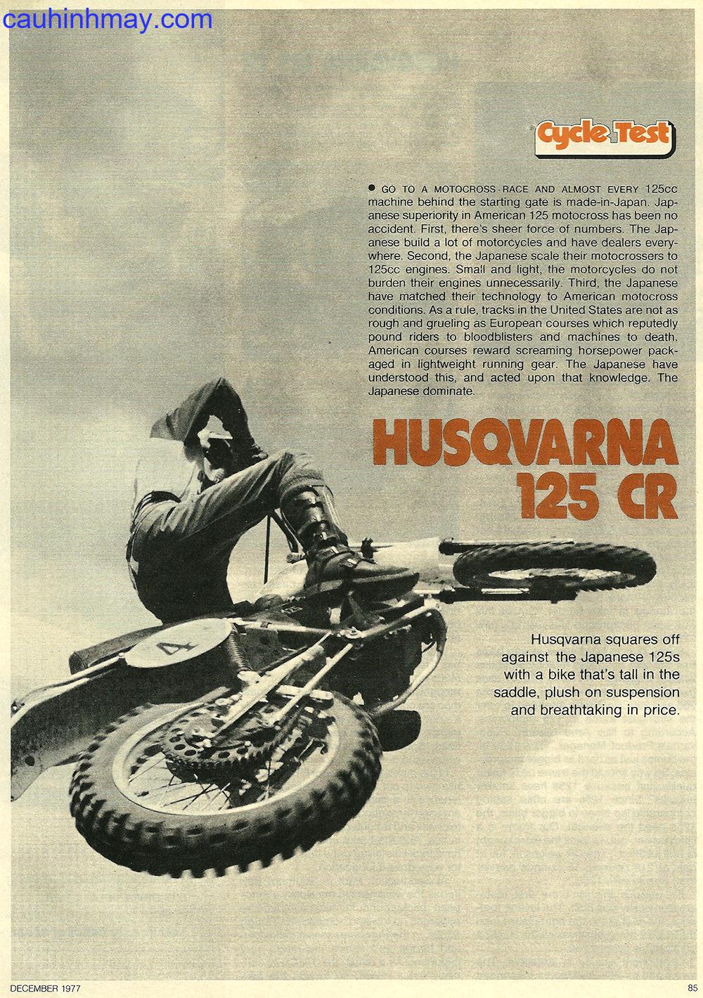 1977 HUSQVARNA 125CR - cauhinhmay.com