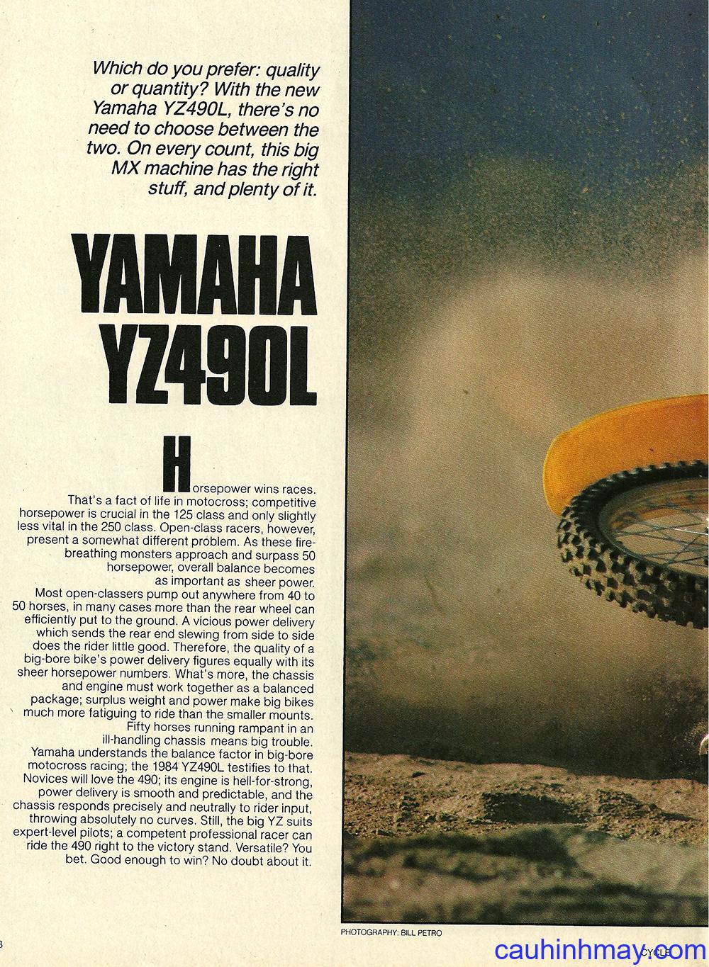 1984 YAMAHA YZ 465 - cauhinhmay.com