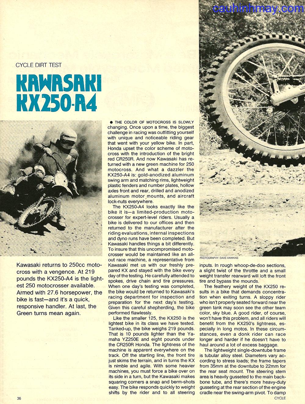 1979 KAWASAKI KX 250 - cauhinhmay.com