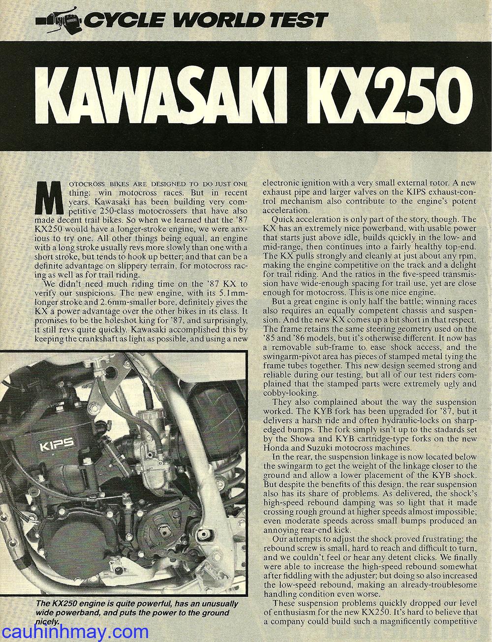 1987 KAWASAKI KX 250 - cauhinhmay.com
