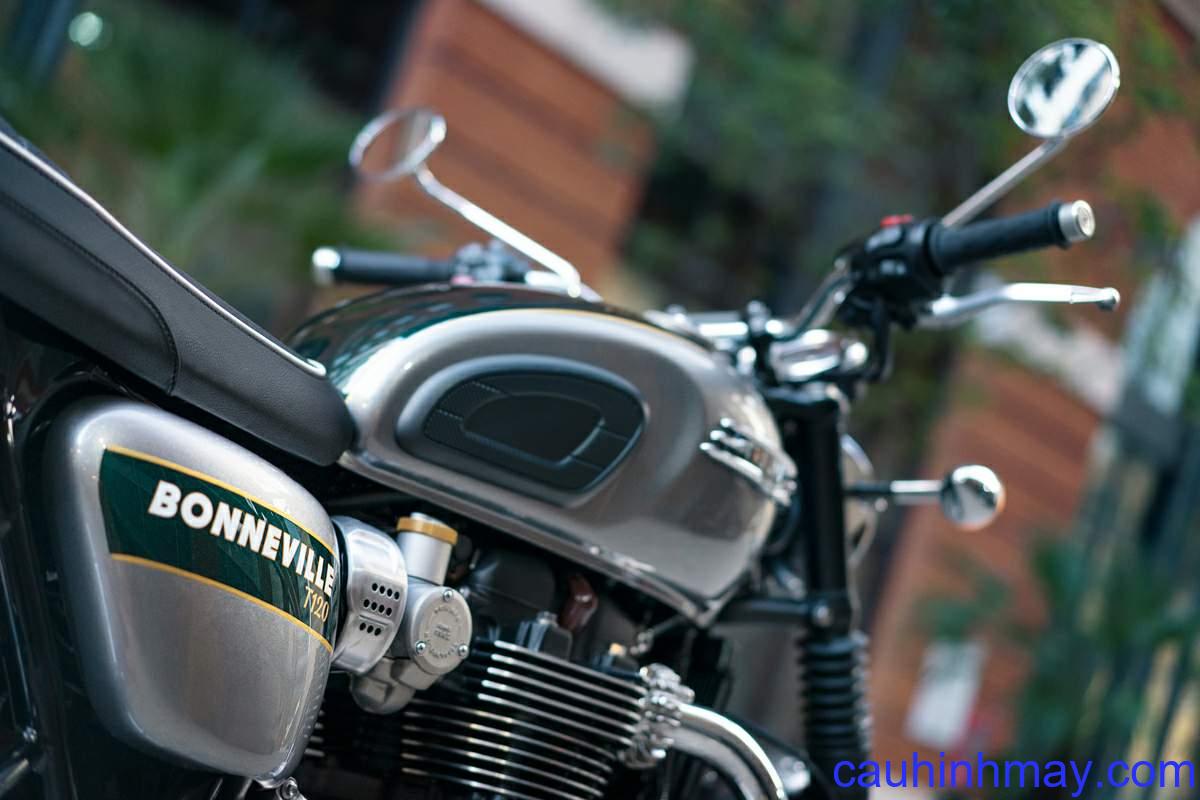 TRIUMPH BONNEVILLE T120
      GOLD LINE EDITION - cauhinhmay.com