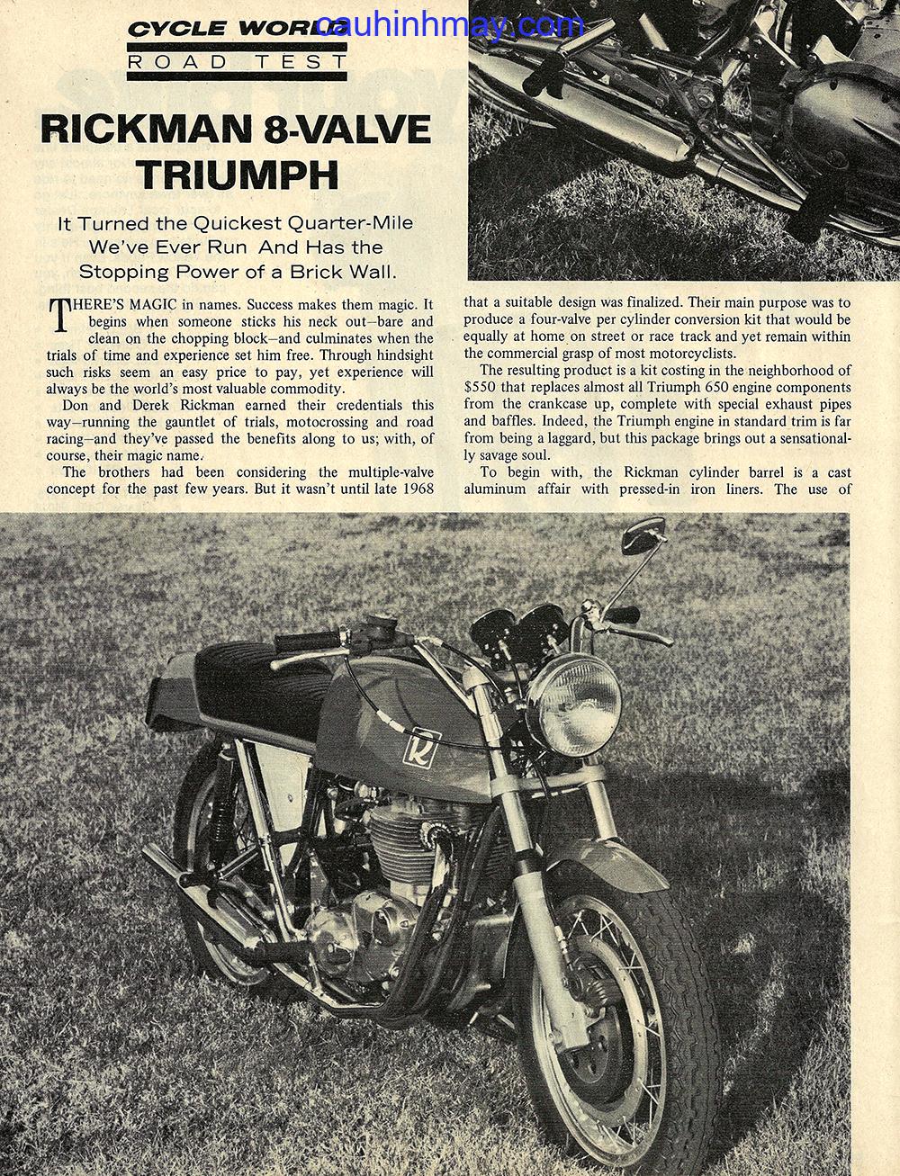 RICKMAN 8 VALVE TRIUMPH - cauhinhmay.com