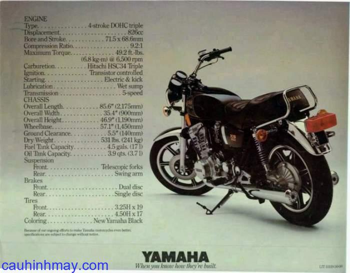 YAMAHA XS 850SG SPECIAL - cauhinhmay.com