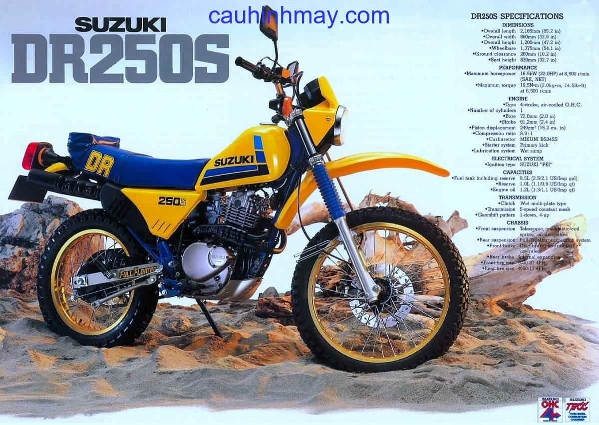 SUZUKI DR 250S - cauhinhmay.com