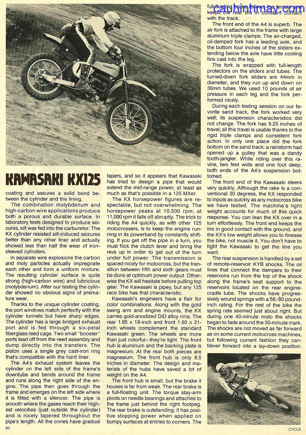 1979 KAWASAKI KX 125 - cauhinhmay.com