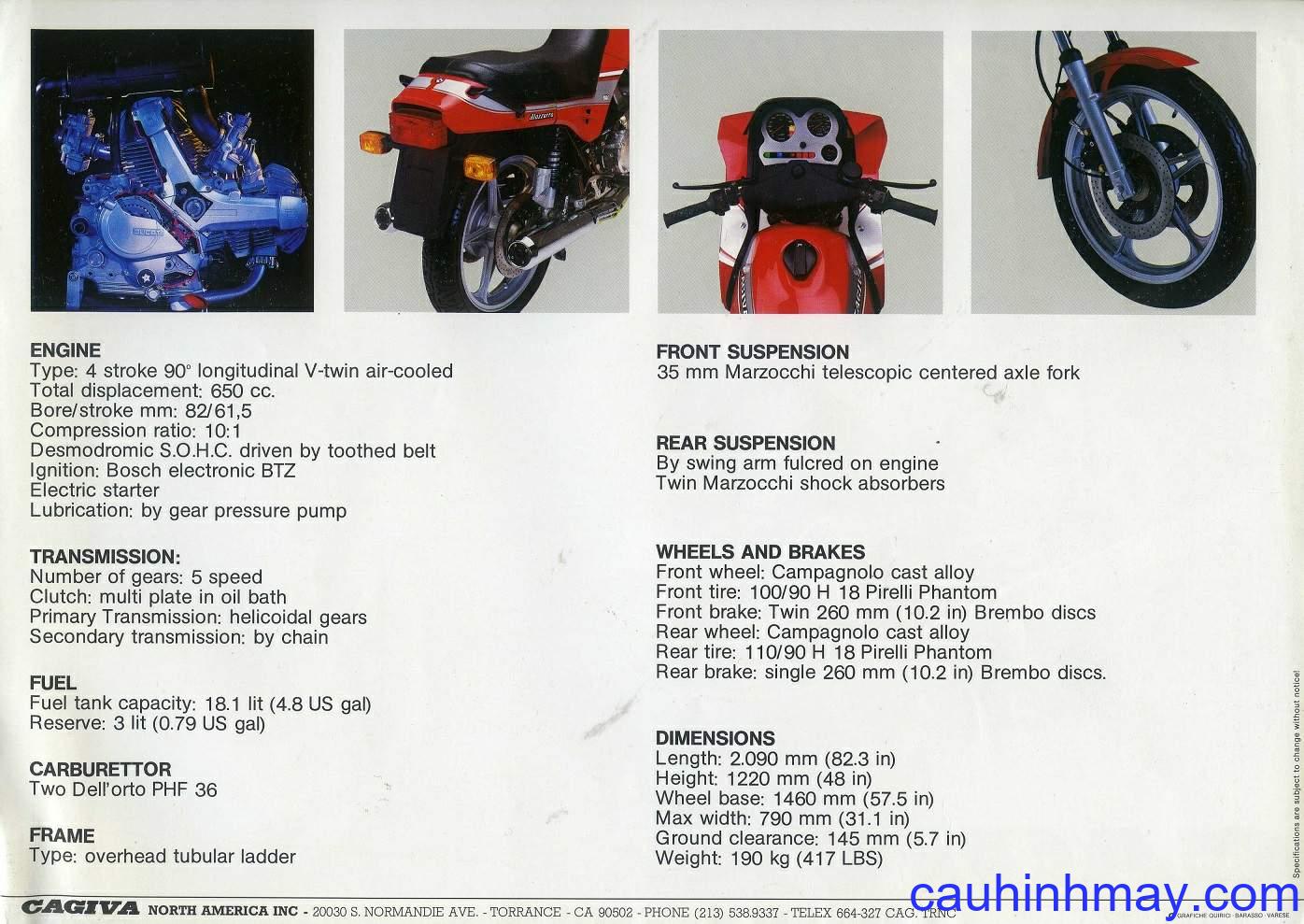 CAGIVA ALAZZURRA 650 - cauhinhmay.com