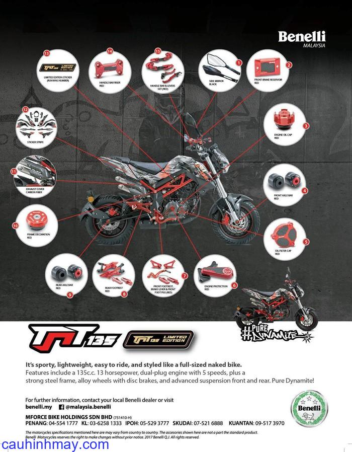 BENELLI TNT 135 LIMITED EDITION - cauhinhmay.com