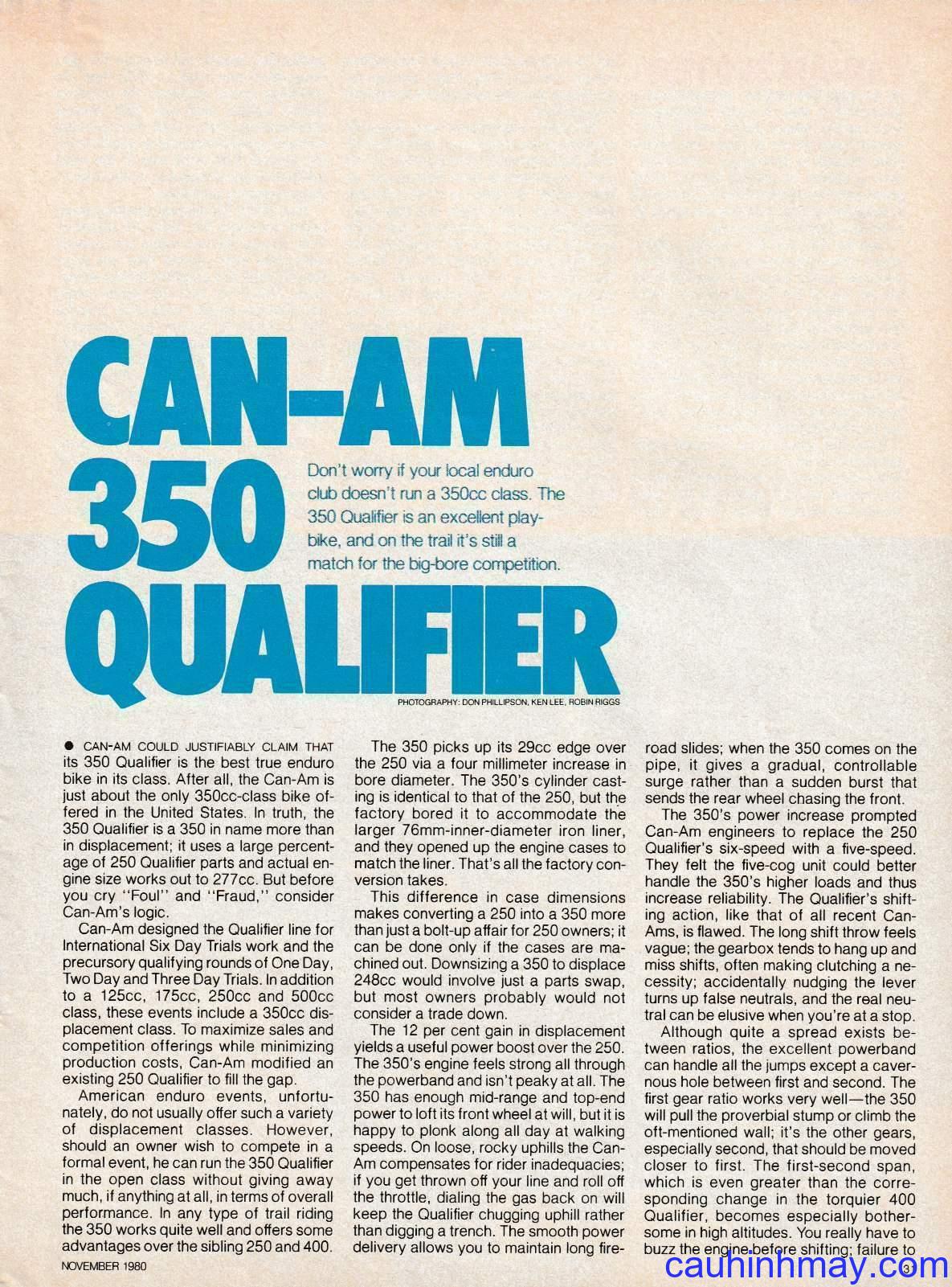 1980 CAN AM 350 QUALIFIER - cauhinhmay.com