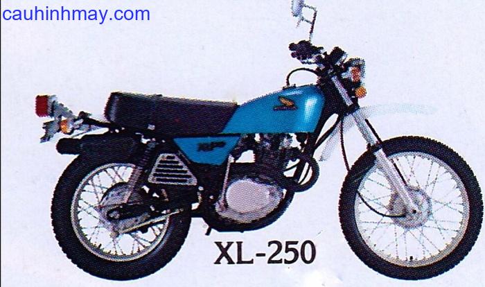 HONDA XL 250 - cauhinhmay.com
