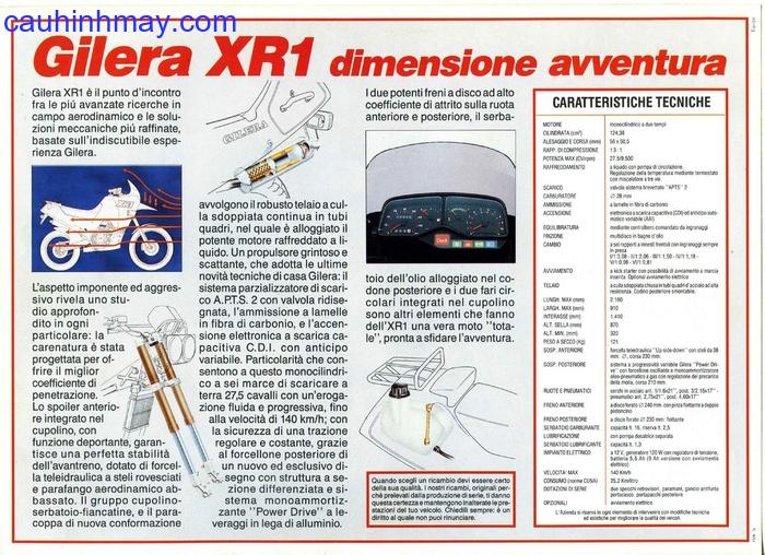GILERA XR-1 125 - cauhinhmay.com