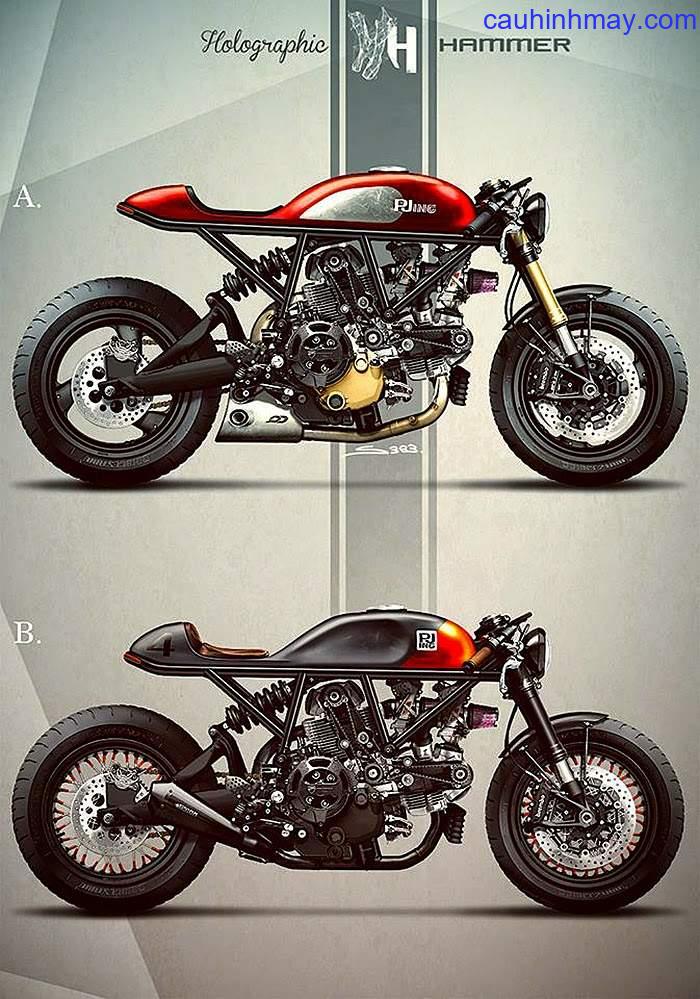 DUCATI CAFE RACERS BY HOLOGRAPHIC HAMMER  - cauhinhmay.com