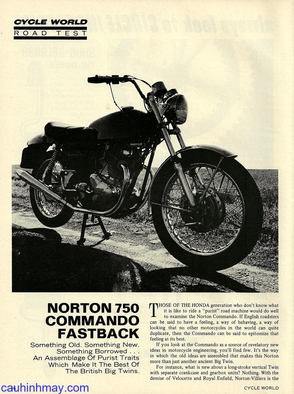 1971 NORTON COMMANDO 750 FASTBACK - cauhinhmay.com