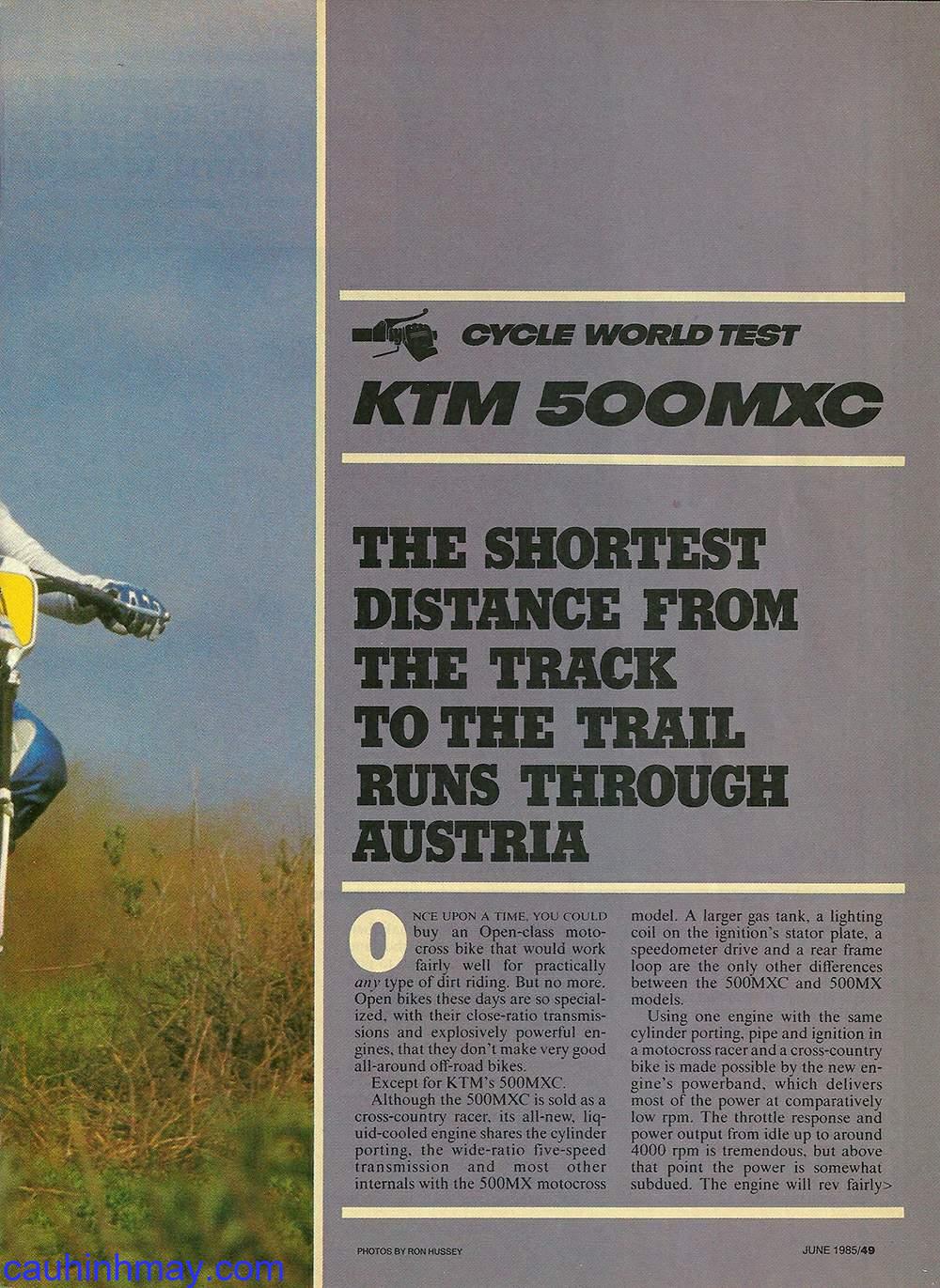 1985 KTM 500 MXC - cauhinhmay.com