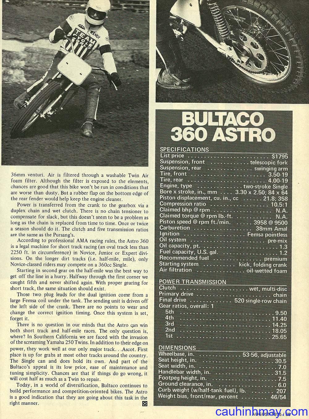 1973 - 1975 BULTACO MATADOR 250 MK5 - cauhinhmay.com