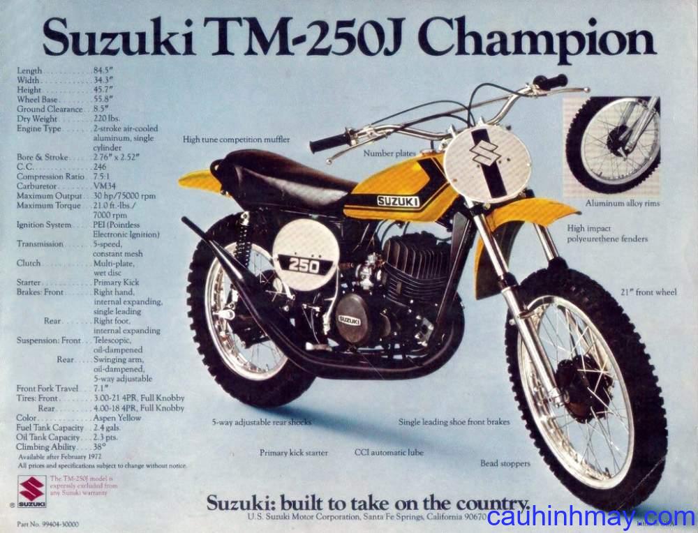  SUZUKI TM250J CHAMPION MX - cauhinhmay.com