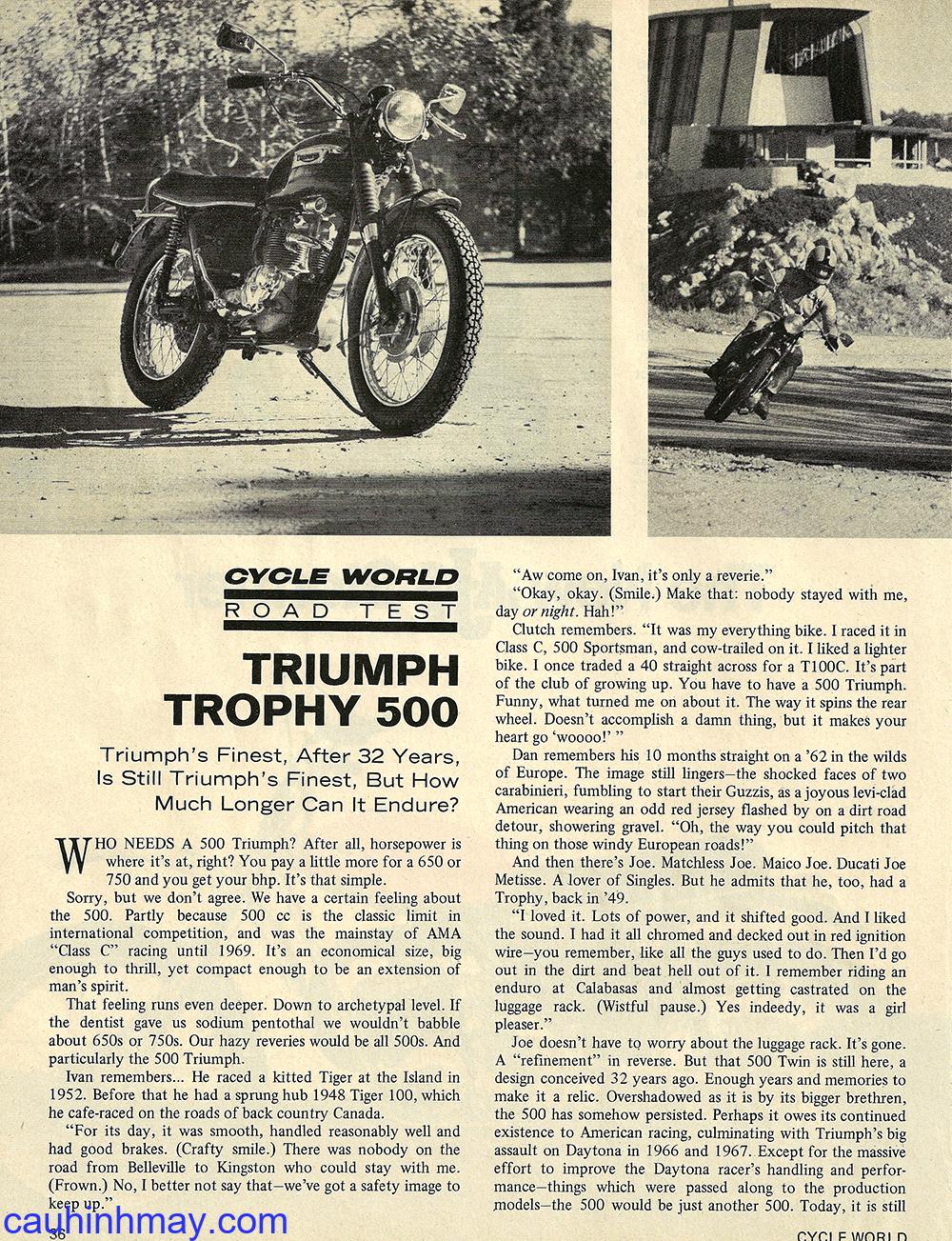 TRIUMPH TR5T TROPHY - cauhinhmay.com