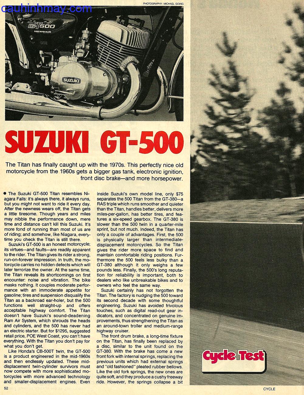 SUZUKI GT 500 - cauhinhmay.com